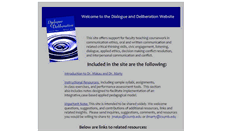 Desktop Screenshot of dialogueanddeliberation.com