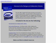 Tablet Screenshot of dialogueanddeliberation.com